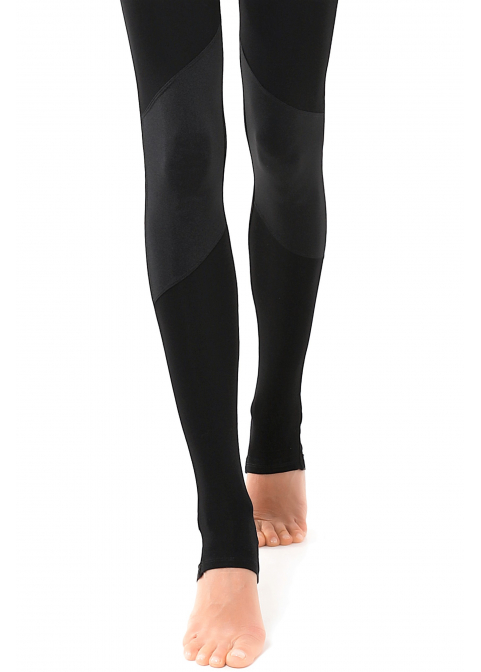 GALAXY The black jumpsuit insert with mesh and gasket in the knee area (jersey)