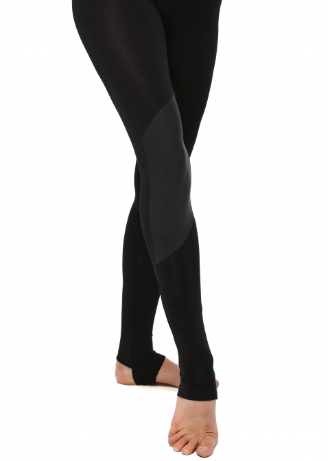 LINE black jumpsuit with sleeve, back with knitted fabric