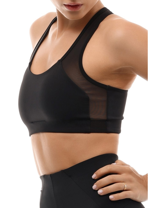 RUN Top boxer with mesh inserts