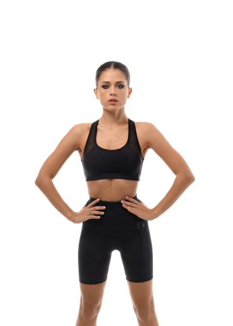 RUN Top boxer with mesh inserts