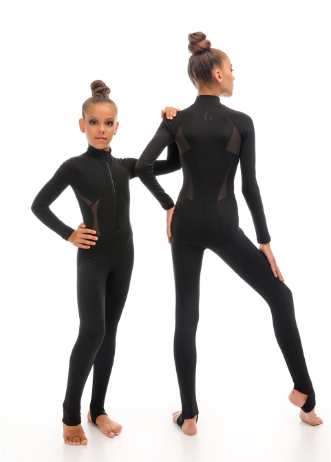 CARBON ZIP Black jumpsuit