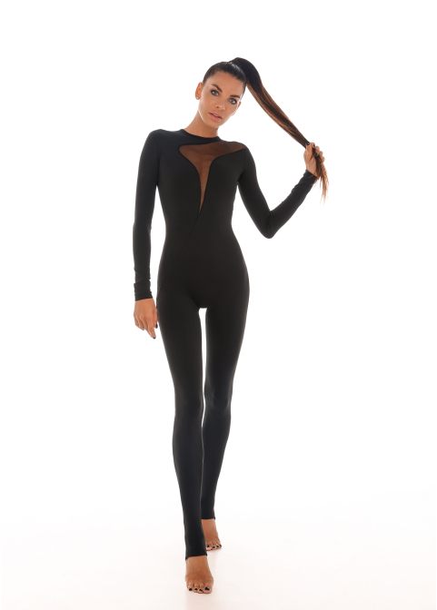 VIBE jumpsuit black CO (Viscose + Cotton)