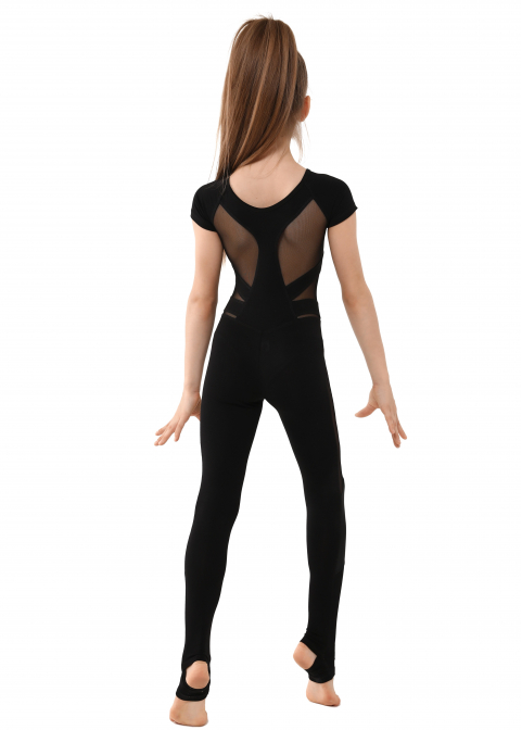 GALAXY The black jumpsuit insert with mesh and gasket in the knee area (Mesh)