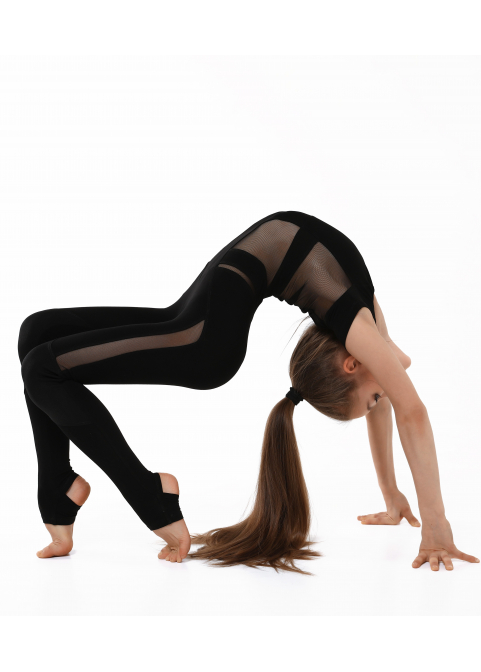 GALAXY The black jumpsuit insert with mesh and gasket in the knee area (Mesh)