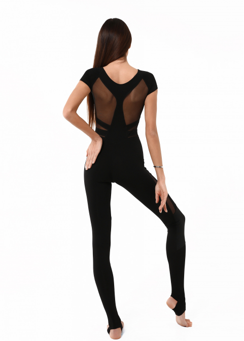 GALAXY The black jumpsuit insert with mesh and gasket in the knee area (Mesh)