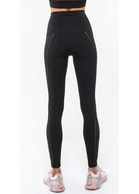 CARBON Leggings with a wide belt and high waist (without a heel)
